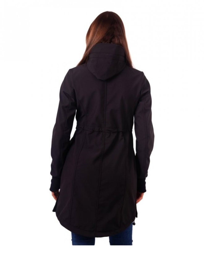 Softshellová NOSÍCÍ bunda Andrea + TĚHOTENSKÁ vsadka – černá