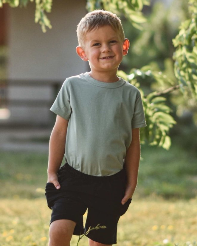 Children's T-shirt, short sleeve, olive green
