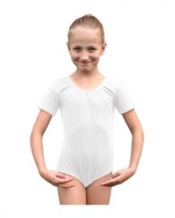 Dres dievčenský baletný / gymnastický, BIELY