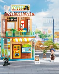 Large building blocks Café, 116 pieces, for kids age 3+