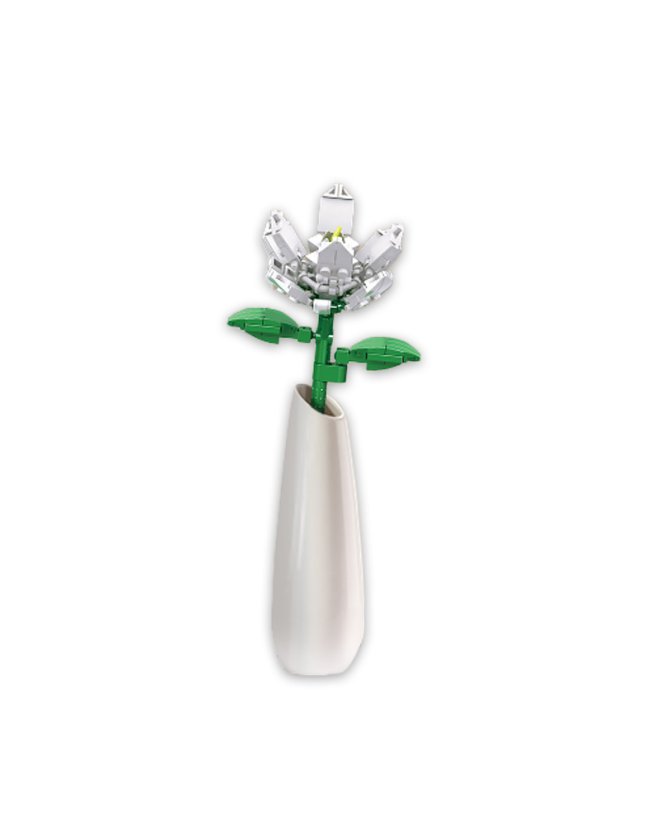 Jasmin Klemmbausteine-Blume (95 Teile) – baubare Blumenmodell