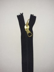 Zips 60cm špirálový, čierna