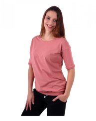 Dámské oversized tričko Darina, starorůžové