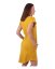 Women’s dress with pockets Zoe, oversized loose fit, mustard