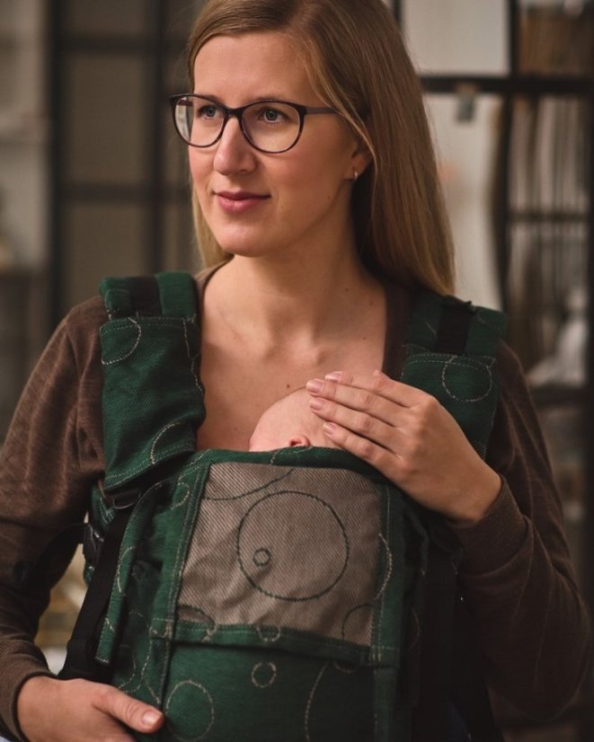 TESTER Nosítko pro novorozence NEWBORN, zelené