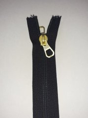 Zips 60cm špirálový, čierna