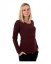 Nursing T-shirt Catherine, long sleeves – burgandy