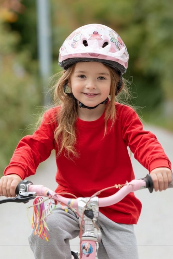 Dětské tričko, dlouhý rukáv, červené