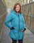 Maternity and babywearing winter coat Freya, turquoise