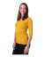Nursing T-shirt Catherine, 3/4 sleeves –mustard - Size: L/XL