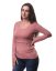 Nursing T-shirt Catherine, long sleeves – dusty pink - Size: L/XL