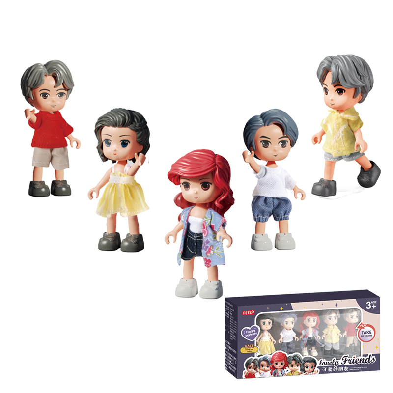 Sada figurek ke stavebnicím pro děti od 3 let – 5 pohyblivých postaviček