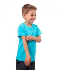 Kinder-T-Shirt, Kurzarm, türkis