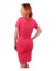 Breast-feeding dress Elena, short sleeves, salmon pink - Size: M/L