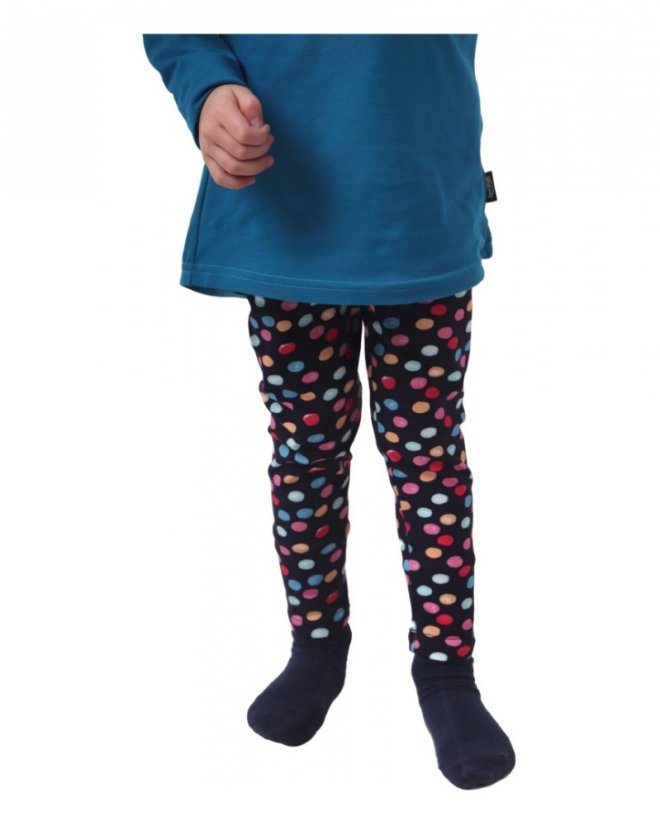 Children's leggings, colored polka dots :: Jozanek.com