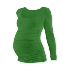 Maternity T-shirt Johanka, long sleeve, DARK GREEN XXL/XXXL
