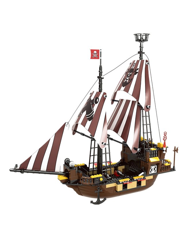 Pirátská stavebnice loď pro děti od 6 let – 509 dílků