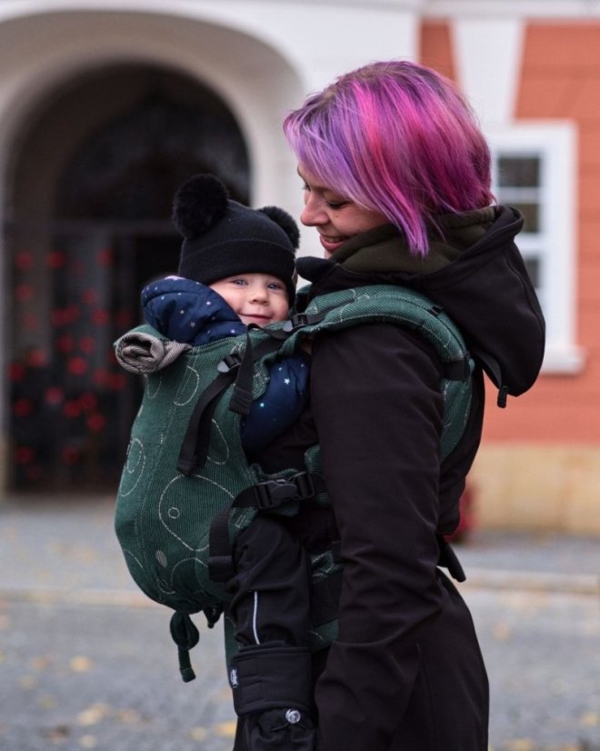 Ergonomische Babytrage für Toddler Dan, grün