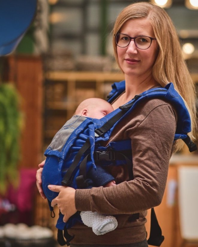 Nosítko pro novorozence NEWBORN, modré