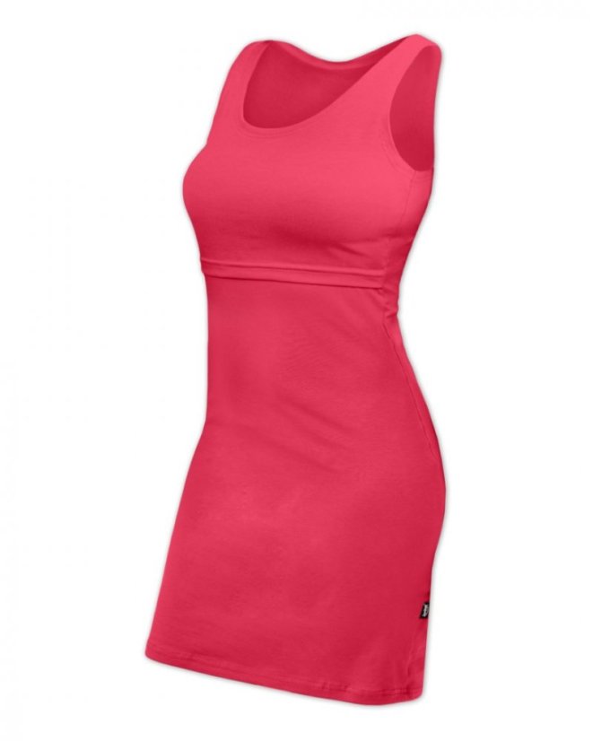 Breast-feeding dress Elena, short sleeves, salmon - Size: M/L