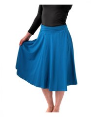 Women’s and maternity midi skirt Mirka, dark turquoise