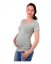 Těhotenské tričko Johanka, krátký rukáv, olivově zelené