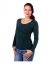 Nursing T-shirt Catherine, long sleeves – dark green - Size: L/XL