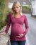 ANICKA - maternity and breast-feeding tunic, CYCLAMEN - Size: S/M