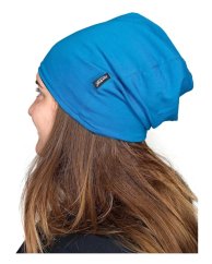 Women’s cotton cap, double-sided, black+ dark turquoise