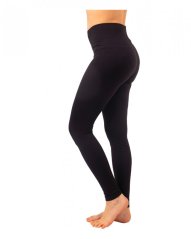 Damen-Leggings mit hoher Taille, schwarz