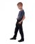 Dětské lehké funkční outdoor kalhoty, prodyšné, voděodolné, černé