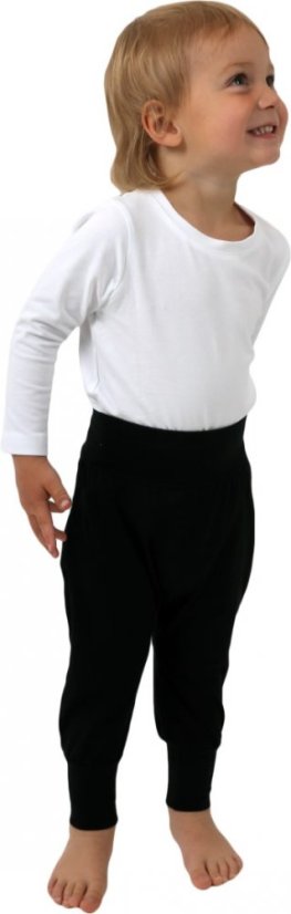 Dětské kalhoty baggy, lehké, černé