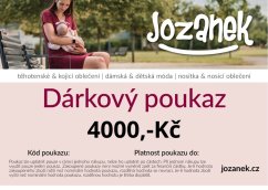 Dárkový poukaz Jožánek® v hodnotě 4000,-Kč