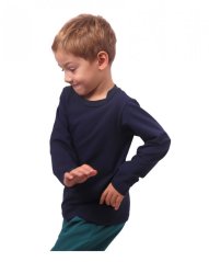 Children's T-shirt, long sleeve, dark blue