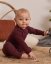 Baby bodysuit onesie, bordeaux - Size: 86