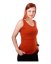 Breast-feeding T-shirt Katerina, no sleeves, cinnamon - Size: L/XL