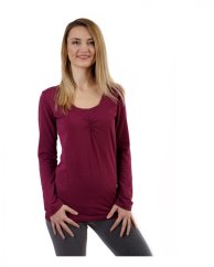 Breast-feeding T-shirt Klaudie, long sleeves, CYCLAMEN