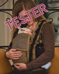 TESTER Nosítko pro novorozence NEWBORN, hořčicové