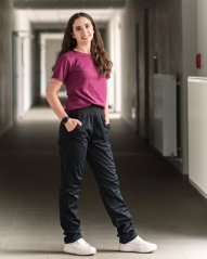 Dámske elastické softshellové nohavice Agnes, čierne