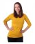 Nursing T-shirt Catherine, 3/4 sleeves –mustard - Size: L/XL