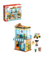 Large building blocks Bakery with delivery car, 122 pieces, age 3+
