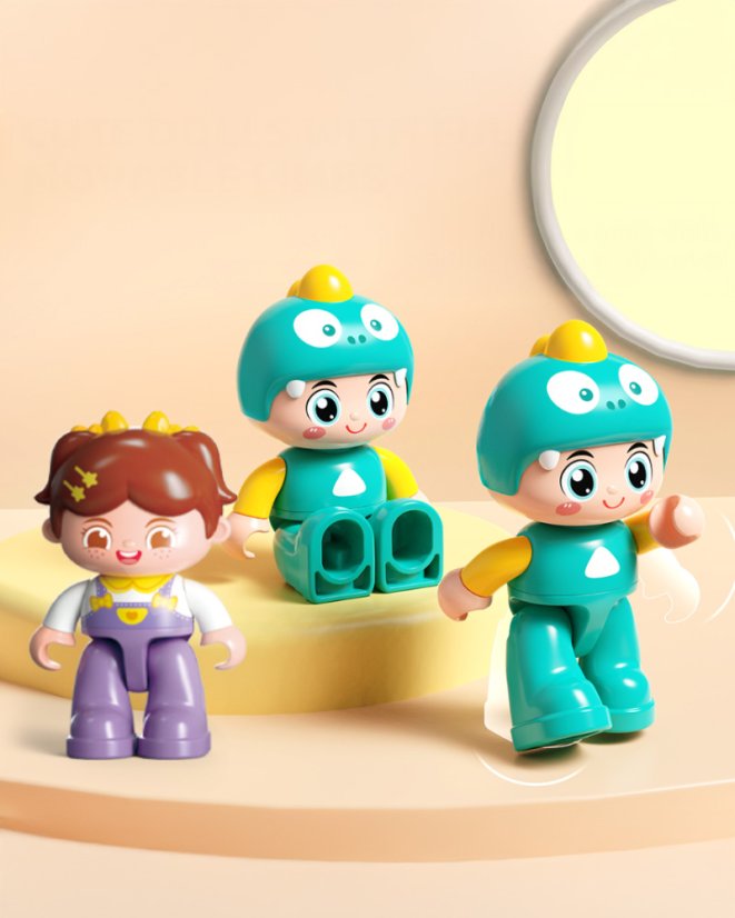 Stavebnica guličková autodráha, 211 dielikov, veľké kocky, pre deti od 3 rokov