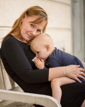 3/4 rukáv - Barva - švestková