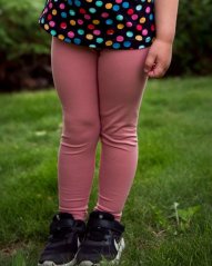 Children's leggings, old rose