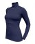 Breast-feeding roll-colar T-shirt Katerina, DARK BLUE - Size: L/XL
