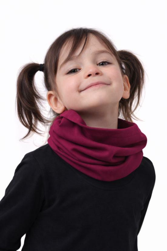 Kids’ neckband, cyclamen