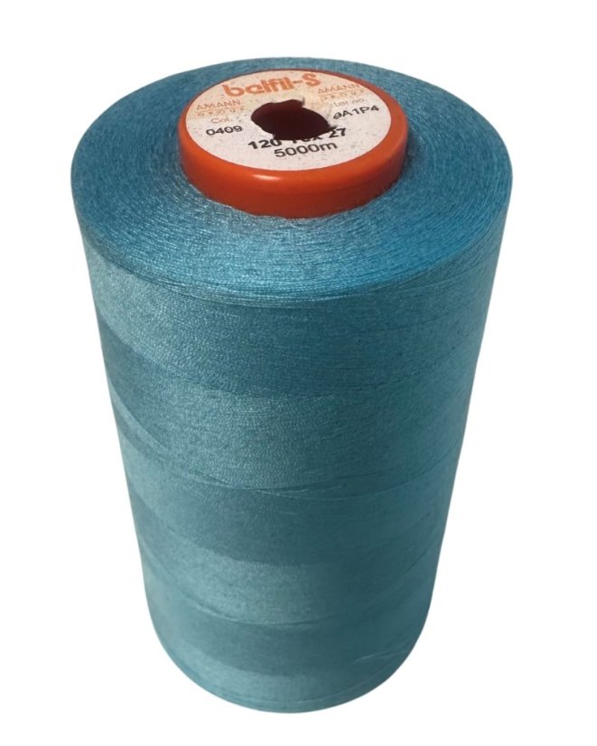 Univerzální šicí nit Belfil S 120, 5000m, tyrkysová 0409