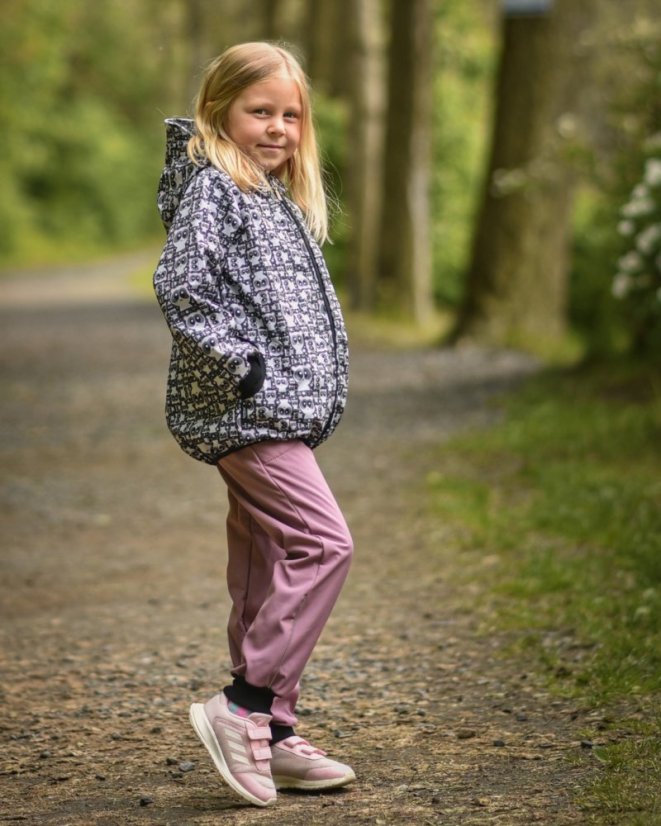 Kids softshell trousers (autumn/winter), pink