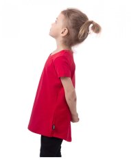 Girls’ T-shirt, short sleeve, red