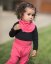 Baby cotton dribble bib, salmon pink